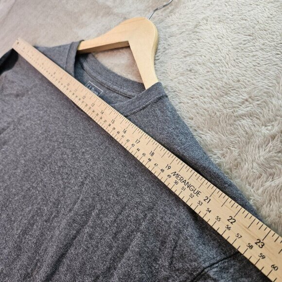 L.L.Bean Traditional Fit T-Shirt Pullover Gray Long Sleeve Men's Sz XXL 2XL Tall - Picture 6 of 10